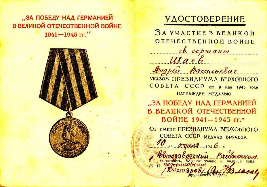 Картинка медаль за победу над германией в великой отечественной войне 1941 1945 гг